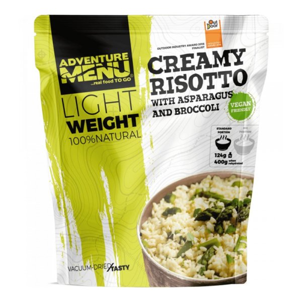 Adventure Menu | Creamy risotto with asparagus and broccoli | Freeze-dried food | 124g