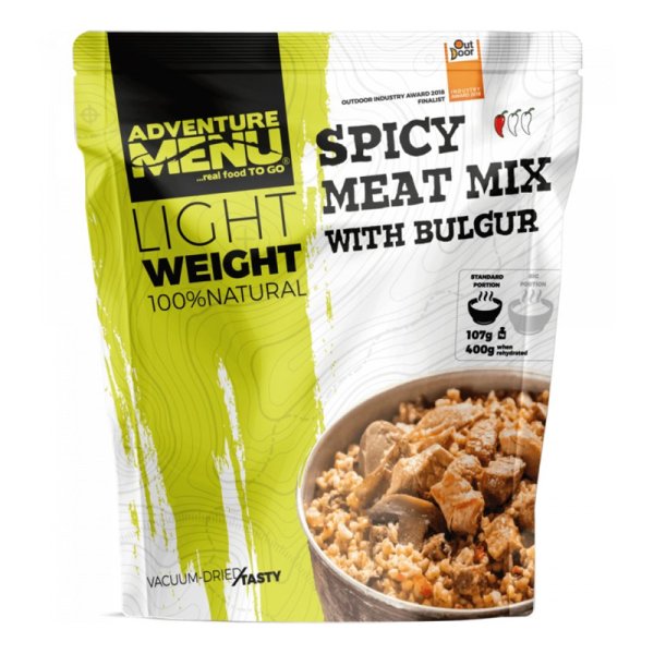 Adventure Menu | Spicy meat mix with bulgur Big Portion | Freeze-dried food | 160g