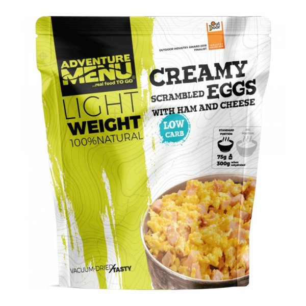 Adventure Menu | Creamy scrambled eggs with ham and cheese | Freeze-dried food | 112g