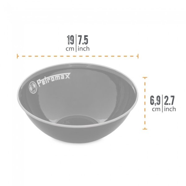 Petromax Enamel Bowls 1L 2 pcs Black