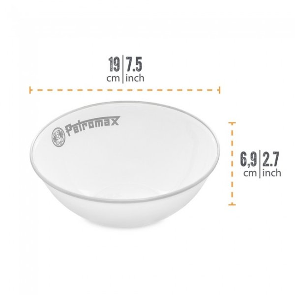 Petromax Enamel Bowls 1L 2 pcs White