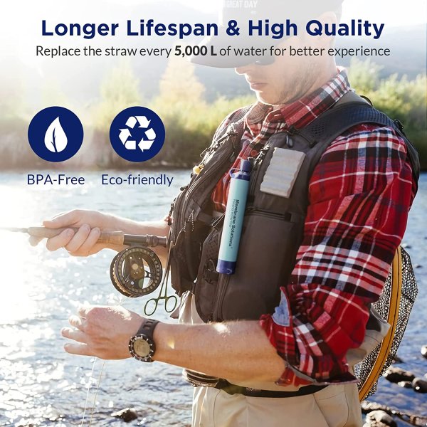 Membrane Solutions Straw Blue | water filters
