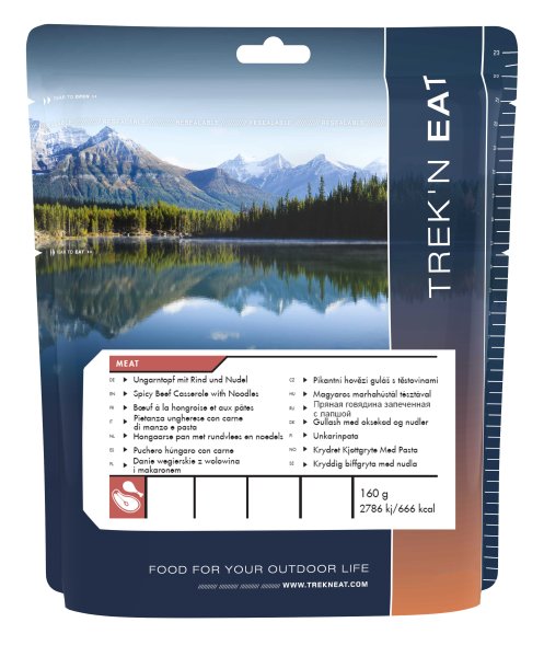 Trek`n Eat | Spicy Beef Casserole with Noodles | Freeze-dried food | 160g