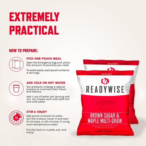 ReadyWise 60 Serving Drybag | Freeze dried food | Food Ration | 3360g