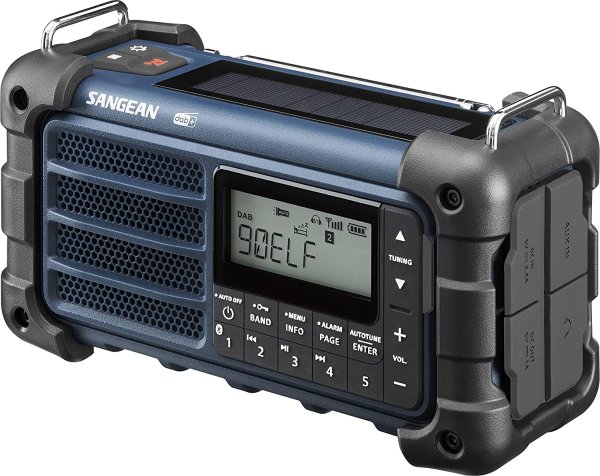 Sangean MMR99 DAB Blue | Handcranked radio with powerbank