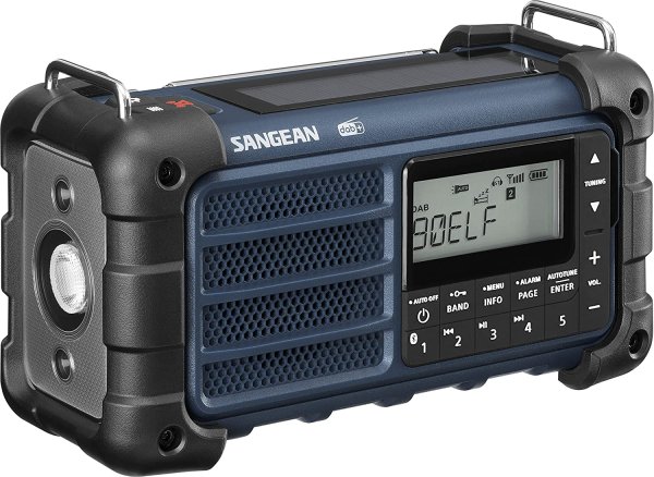 Sangean MMR99 DAB Blue | Handcranked radio with powerbank