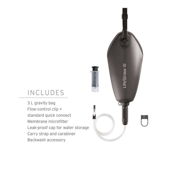 Lifestraw Peak Gravity 3L Dark Grey | water filter