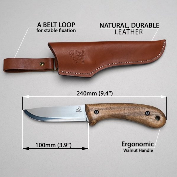 BeaverCraft Bushcraft Knife BSH2