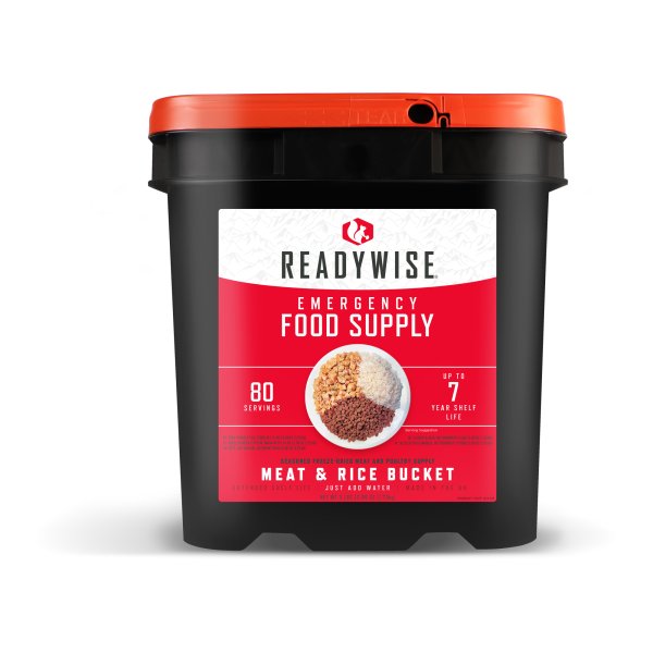 ReadyWise 80 Serving Meat &amp; Rice Bucket | Freeze-dried food | 1730g