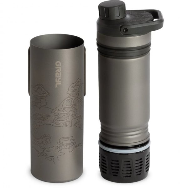 Grayl Ultrapress Purifier Titanium Covert Black | water filter