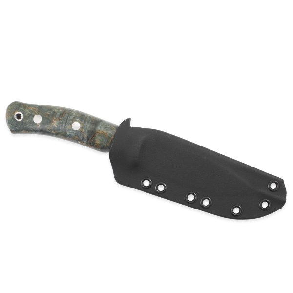 Casström No.10 Swedish Forest Knife, Stabilized masur Ocean, Stainless, Kydex