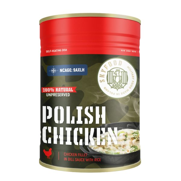 Sky Food | Polish Chicken Self-Heating Can | MRE | 400g