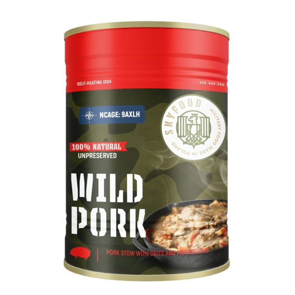 Sky Food | Wild Pork Self-Heating Can | MRE | 400g