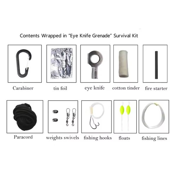 Survival kit Eye Knife Grenade