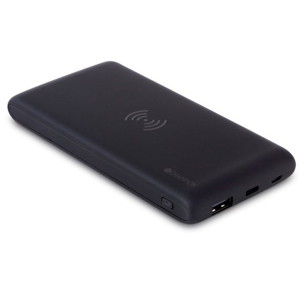 Champion PowerBank 10000 mAh 12W + Wireless Charging