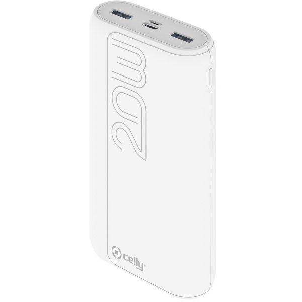 Celly Portable PowerBank 20000 mAh White
