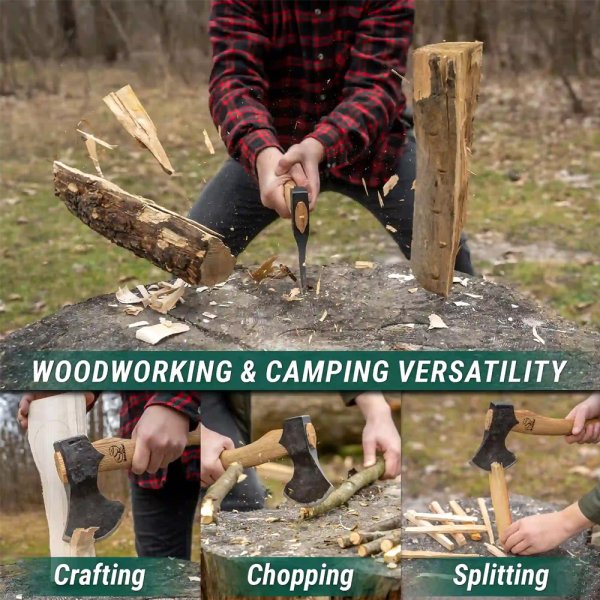 BeaverCraft | Woodcraft Bushcraft Splitting Axe | AX3