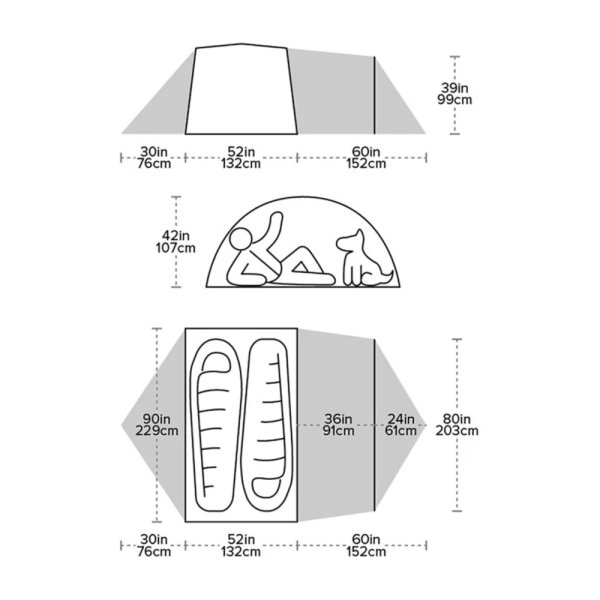Big Agnes Blacktail Hotel 2 Olive/Chinois Green | Tent | 2 persons