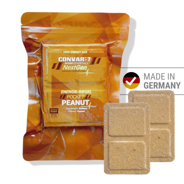 Convar Emergency Food | NextGen Energy Bar Pocket Peanut 10 year shelf life | 120g