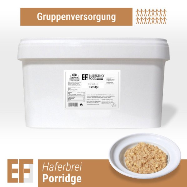 Convar Emergency Food | Oatmeal with apple and cinnamon | Freeze dried food | Food ration | 4000g