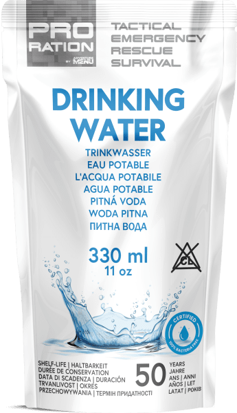 Pro Ration | Emergency Water Box | 50 years shelf life | 15500g