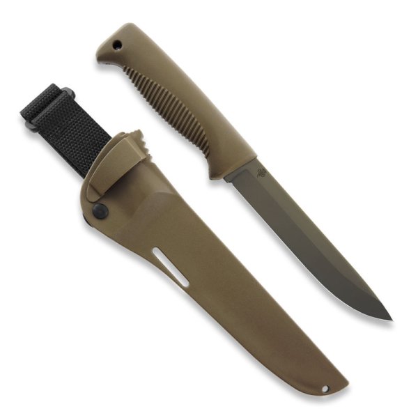 Peltonen M95 Ranger Puukko | CerakoteFDE | TPEcoyote | Composite coyote