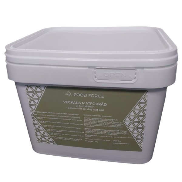 Food Force | One Week Bucket | Freeze-dried food