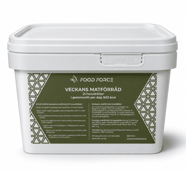 Food Force | One Week Bucket | Freeze-dried food