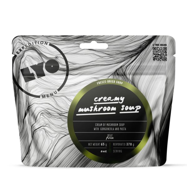 LyoFood | Cream of mushroom soup with Gorgonzola and pasta | Freeze-dried food | 65g