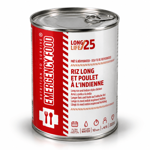 NTS Emergency Food | Long rice and Indian-style chicken | Freeze-dried food | 1800g