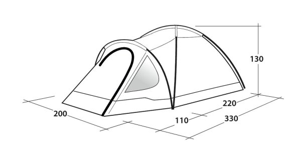 Outwell Cloud 3 | Tent | 3 people