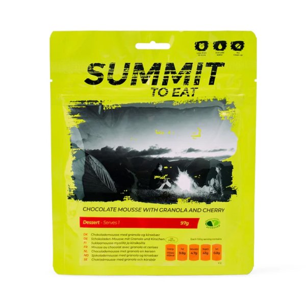 Summit To Eat | Chocolate Mousse with Granola &Cherry | Freeze Dried Food | 97g