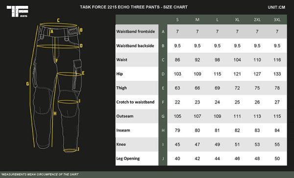 TF-2215 Echo Three pants Black
