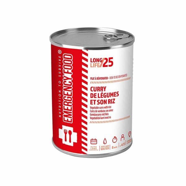 NTS Emergency Food | Vegetable curry with rice | Freeze dried food | 1800g